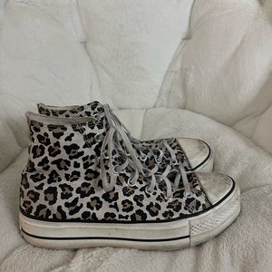 cheetah print platform converse